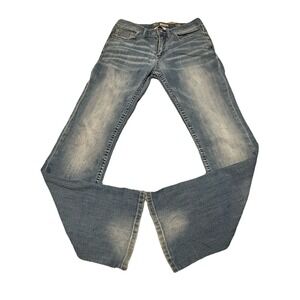 BKE Buckle Jeans Mens 30 X 32 Blue Denim Aiden Bootleg Faded Distressed 30R